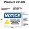 Signmission Isolation Area Please Practice Sign, Vinyl Decal, 24in W x 18in L, 2PK OS-2PACK-NS-D-1824-L-13728 - alternate 2
